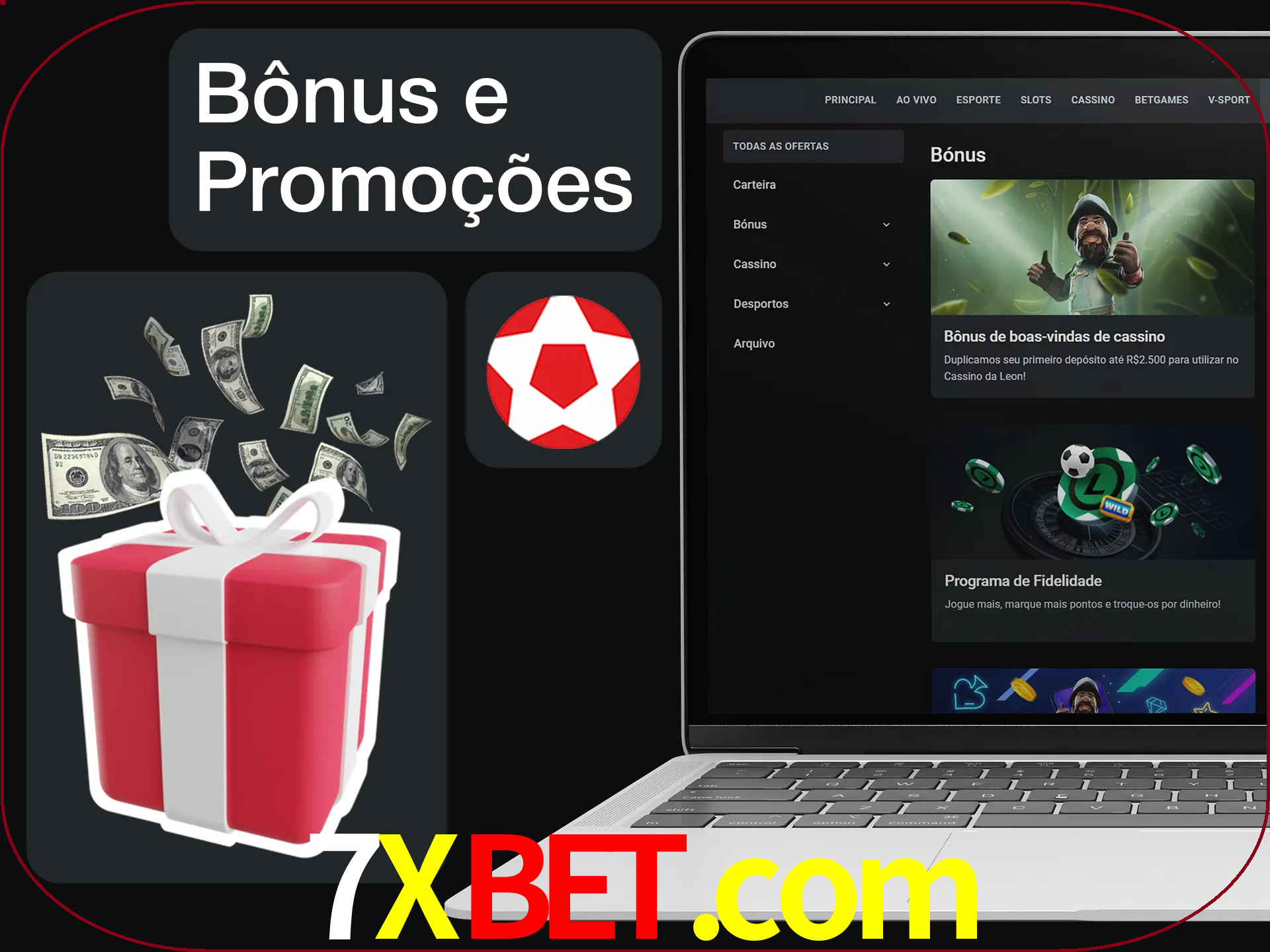Verifique se há novos bônus e promoções.
