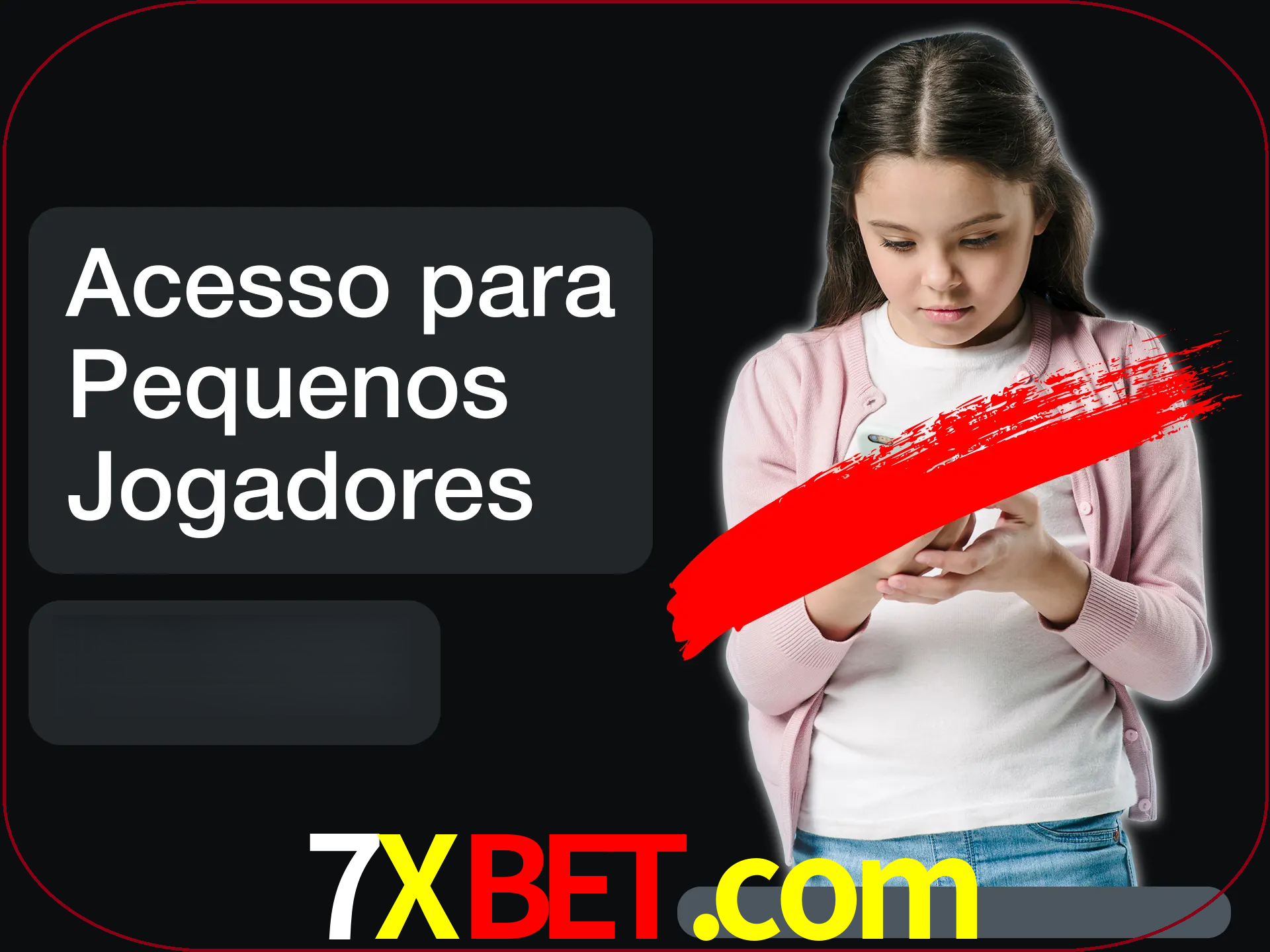 As crianças não podem jogar jogos de cassino.